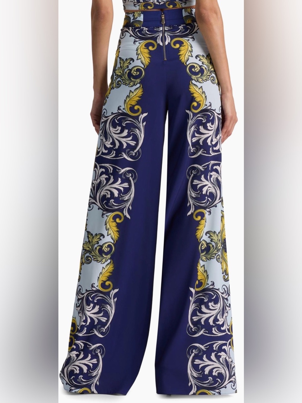 Alice + Olivia Athena Printed Wide-Leg Pants - Picture 5 of 12